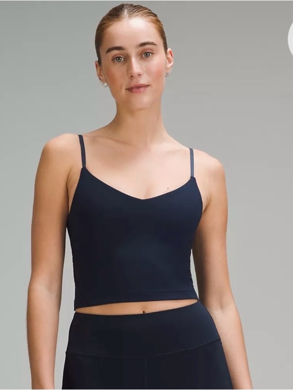 Lululemon Align Cropped Cami Tank Top Dark Purple